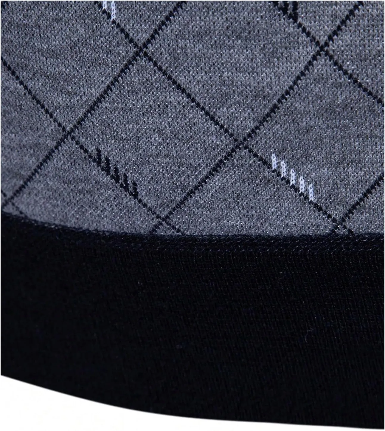 GORGLITTER Men's Argyle Sweater Vest Sleeveless V Neck Knit Vest Top Business Tank Top Office Knitted Sweater