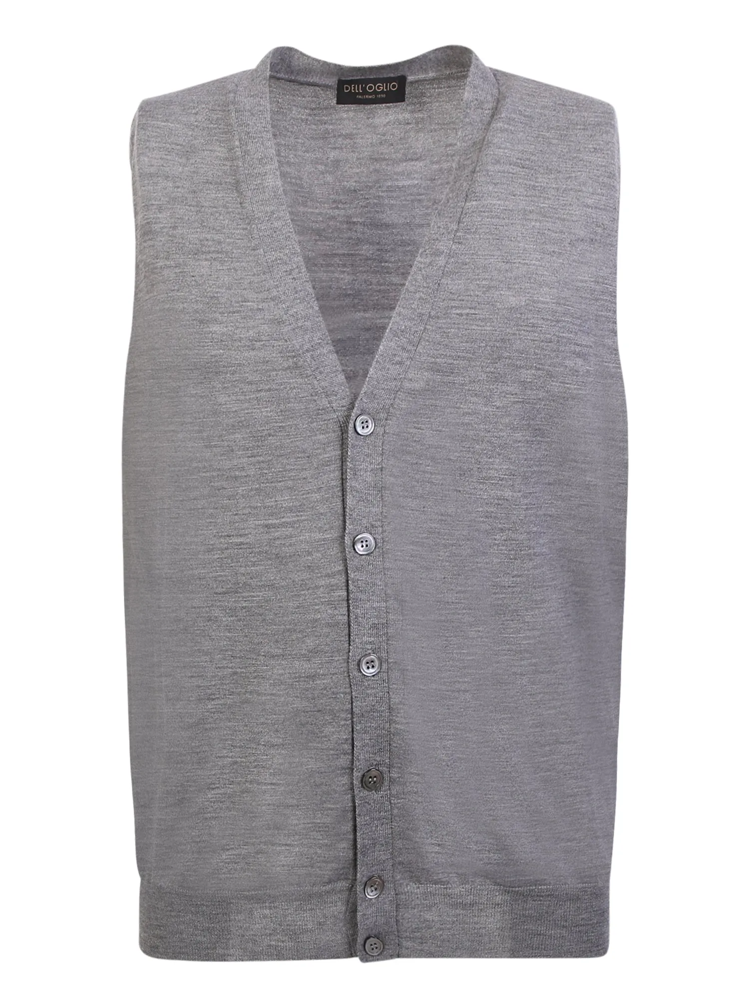 Grey m̩lange cashmere vest