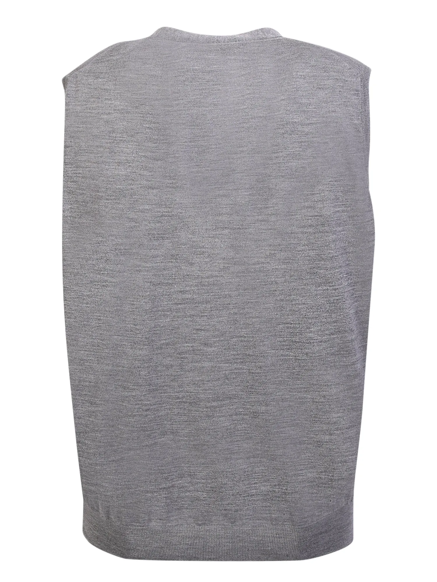 Grey m̩lange cashmere vest