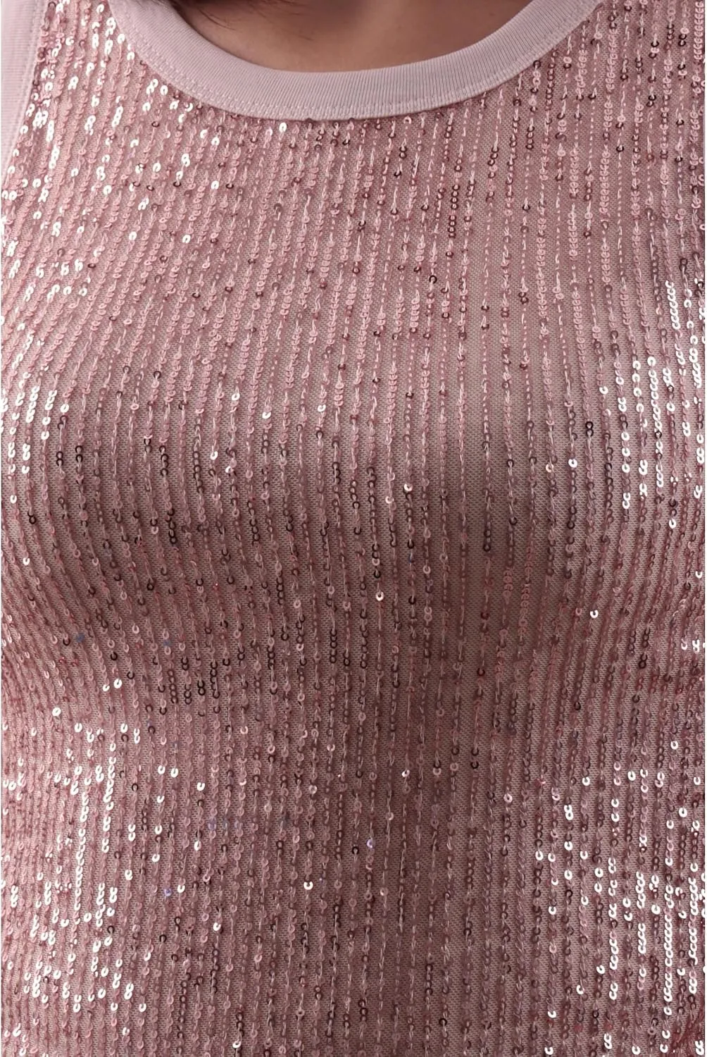 GUESS Women's Alexia Sequins Tank Top