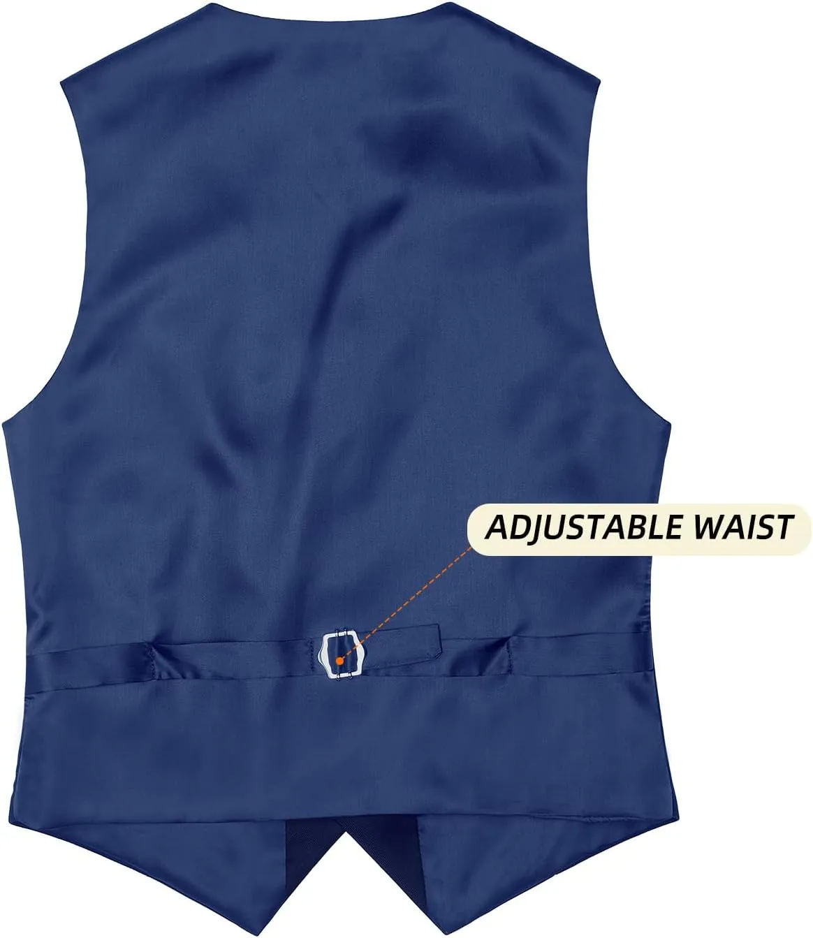 Happy Dolphin Boys 4-Piece Slim Fit Formal Vest Set with Suit Vest, Pants, Shirt, and Tie