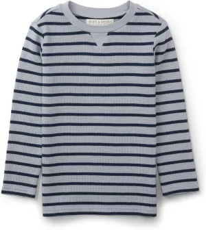 Hope & Henry Boys' Long Sleeve Henley Pullover Sweater