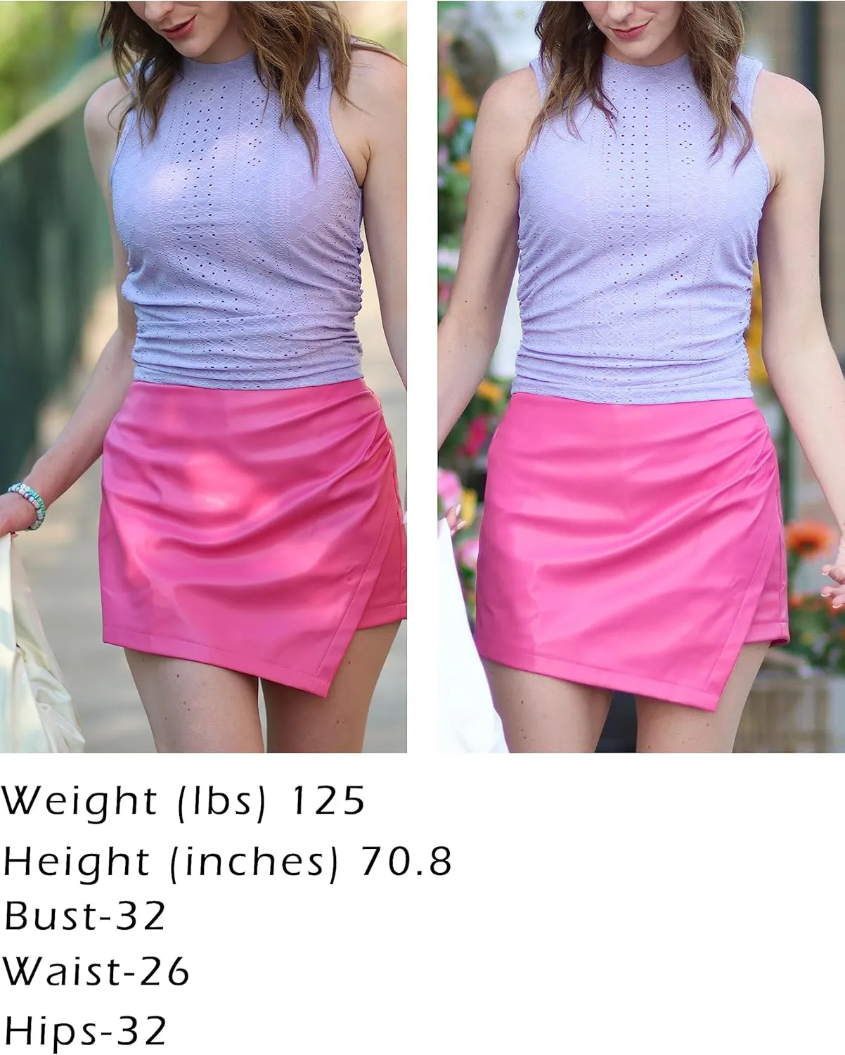 HOTOUCH Tank Top for Women Sleeveless Summer Mock Neck Ruched Eyelet Slim Fit Crop Top