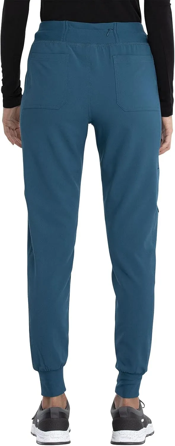 Iflex Jogger Scrubs for Women, Yoga-Inspired Knit Waistband Scrub Pants CK011