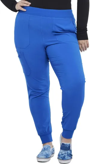 Iflex Jogger Scrubs for Women, Yoga-Inspired Knit Waistband Scrub Pants CK011