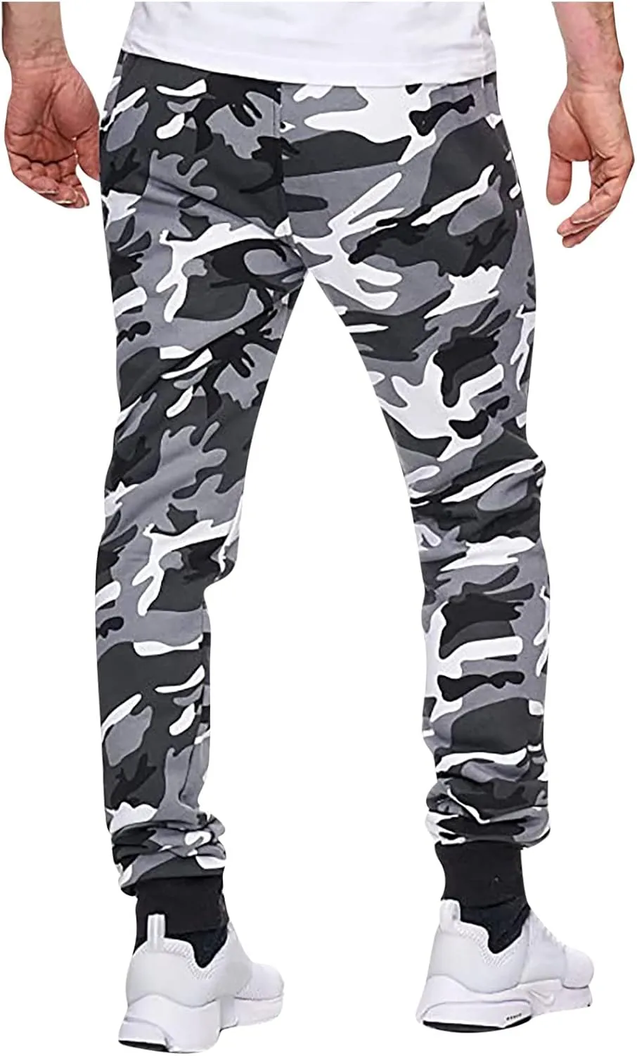Jogger Sweatpants for Men Fashion Casual Camouflage Tracksuit Bottoms Sports Outdoor Leisure Trousers with Pockets