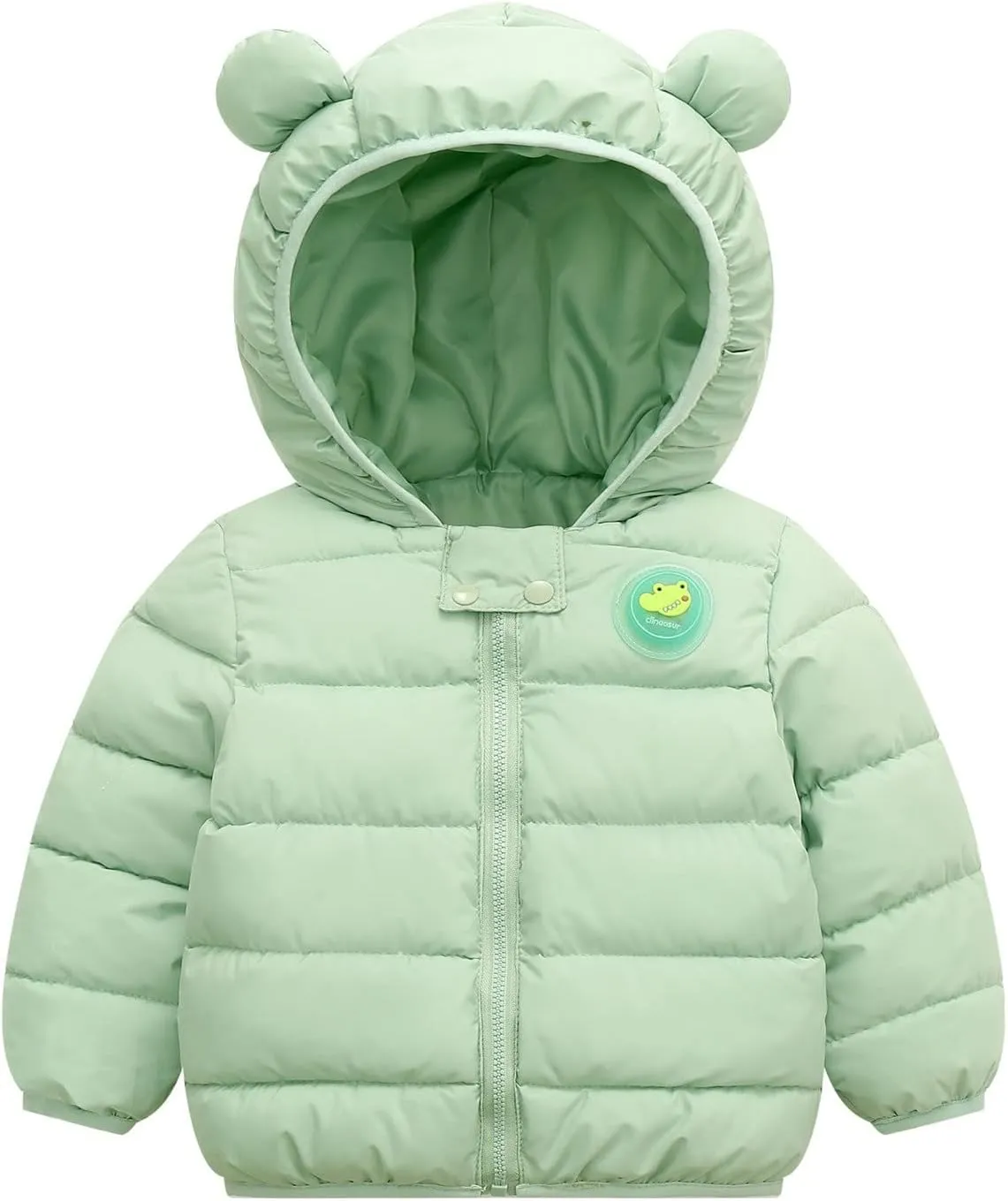KAGAYD Baby Boy Girls Autumn Winter Coats Thick Down Cotton Padded Jacket Kids Hooded Zipper Windproof Outerwear