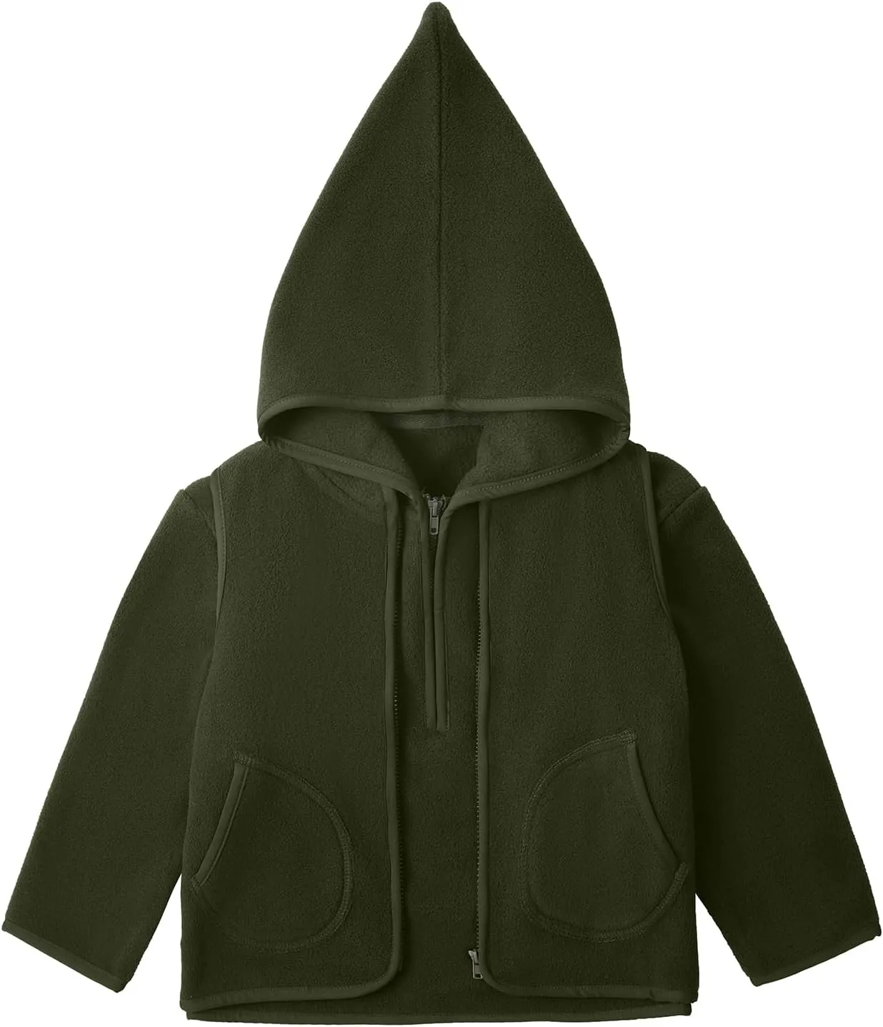 Kids Boys & Girls Two-Piece-Set Soft Fleece Hoodie with long sleeves and Vest
