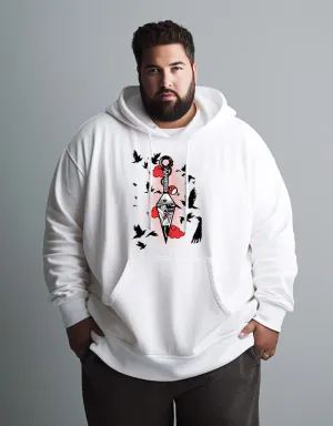 Kunia Knife Plus Size Hoodie White