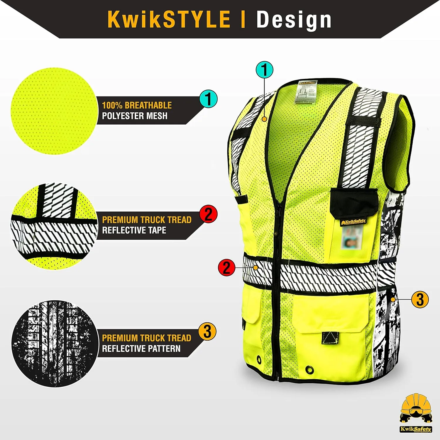 KwikSafety - Charlotte, NC - RoadBOSS Econ & Premium Safety Vest ANSI Tested OSHA