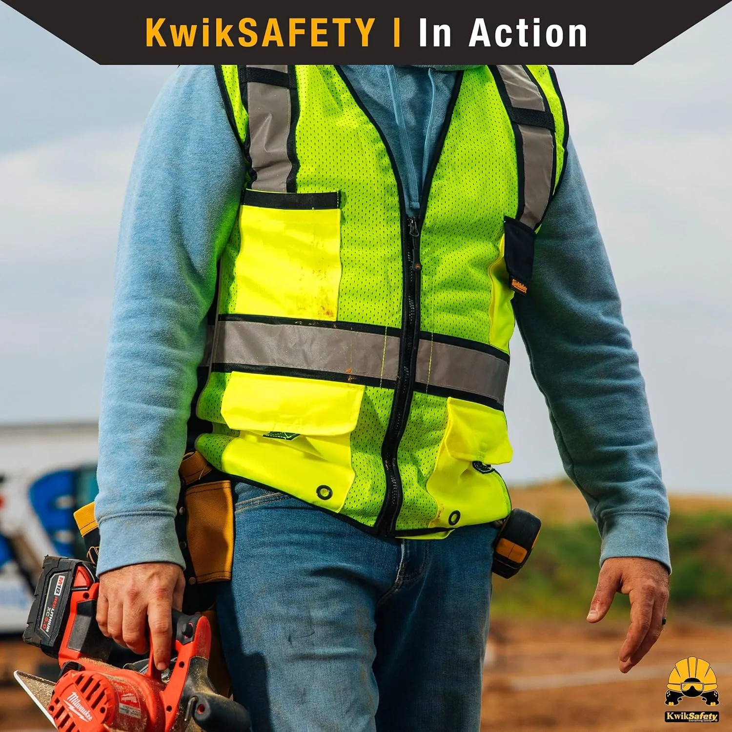 KwikSafety - Charlotte, NC - RoadBOSS Econ & Premium Safety Vest ANSI Tested OSHA