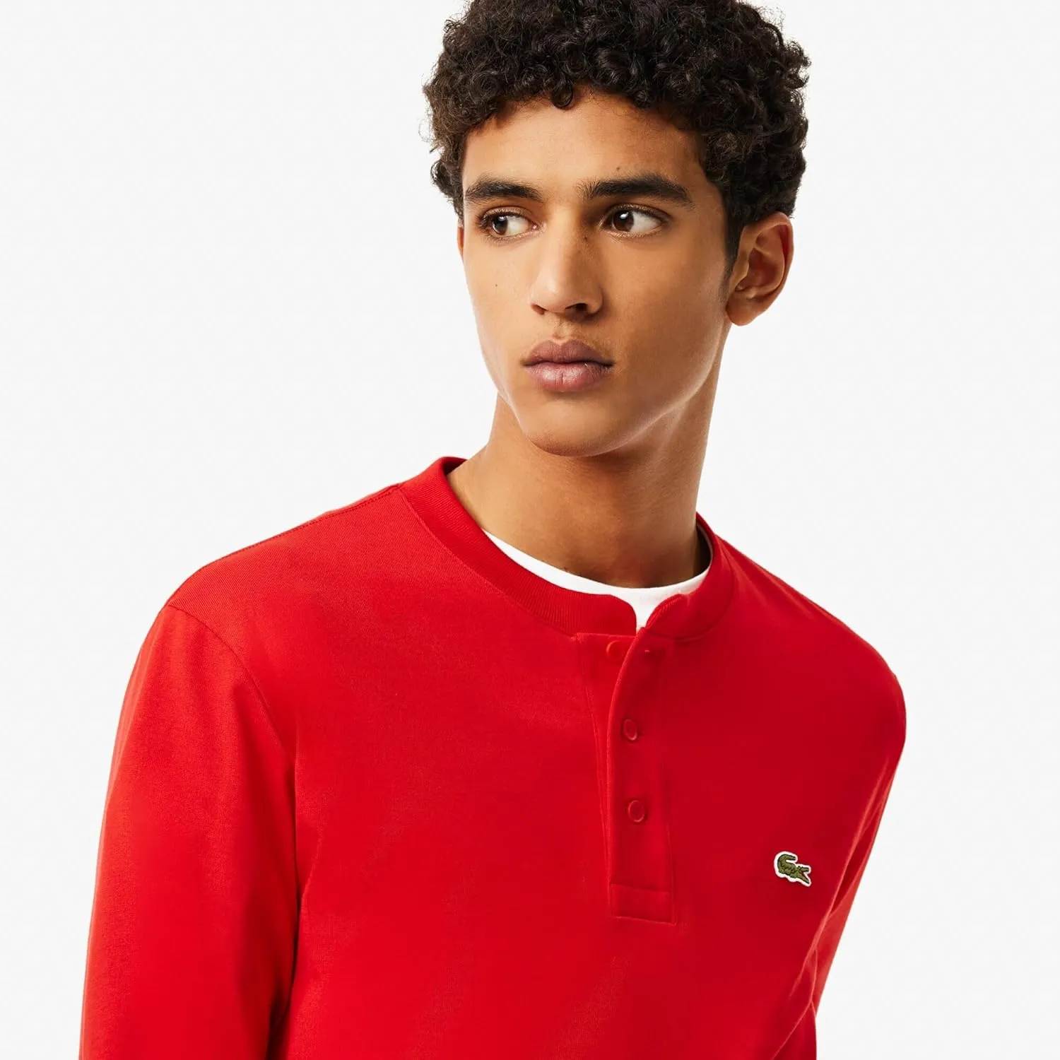 Lacoste Men's Long Sleeved Cotton Jersey T-Shirt