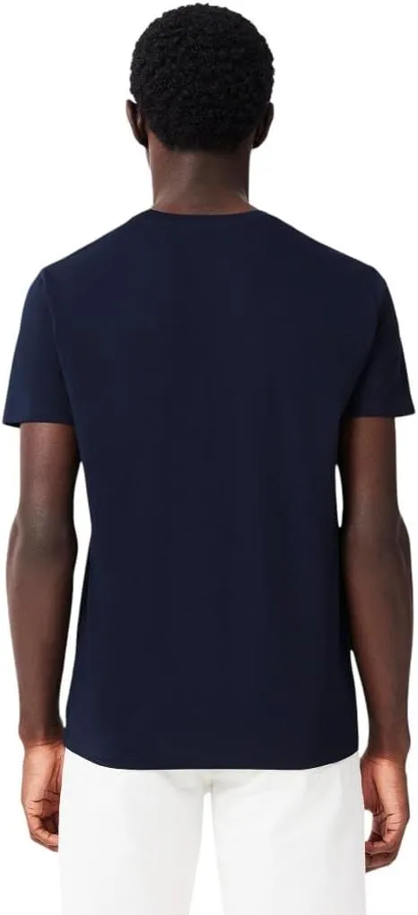 Lacoste Men's Short Sleeve Pima Jersey Crew Neck Tee