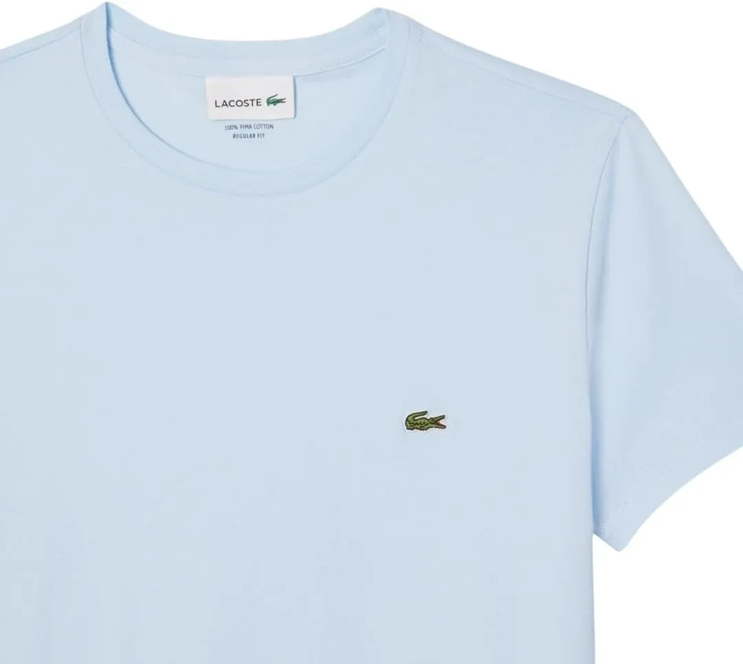 Lacoste Men's Short Sleeve Pima Jersey Crew Neck Tee