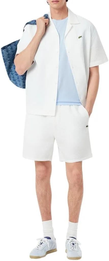 Lacoste Men's Short Sleeve Pima Jersey Crew Neck Tee