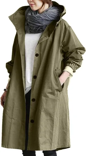 Lapel Slim Overcoat with Belt Outwear Womens Elegant Windbreaker Wild Winter Women'S Coat Lapel Windproof Overcoat