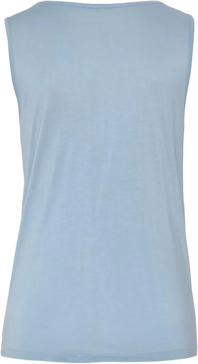 LASCANA Women's Sleeveless Wrap Look Top