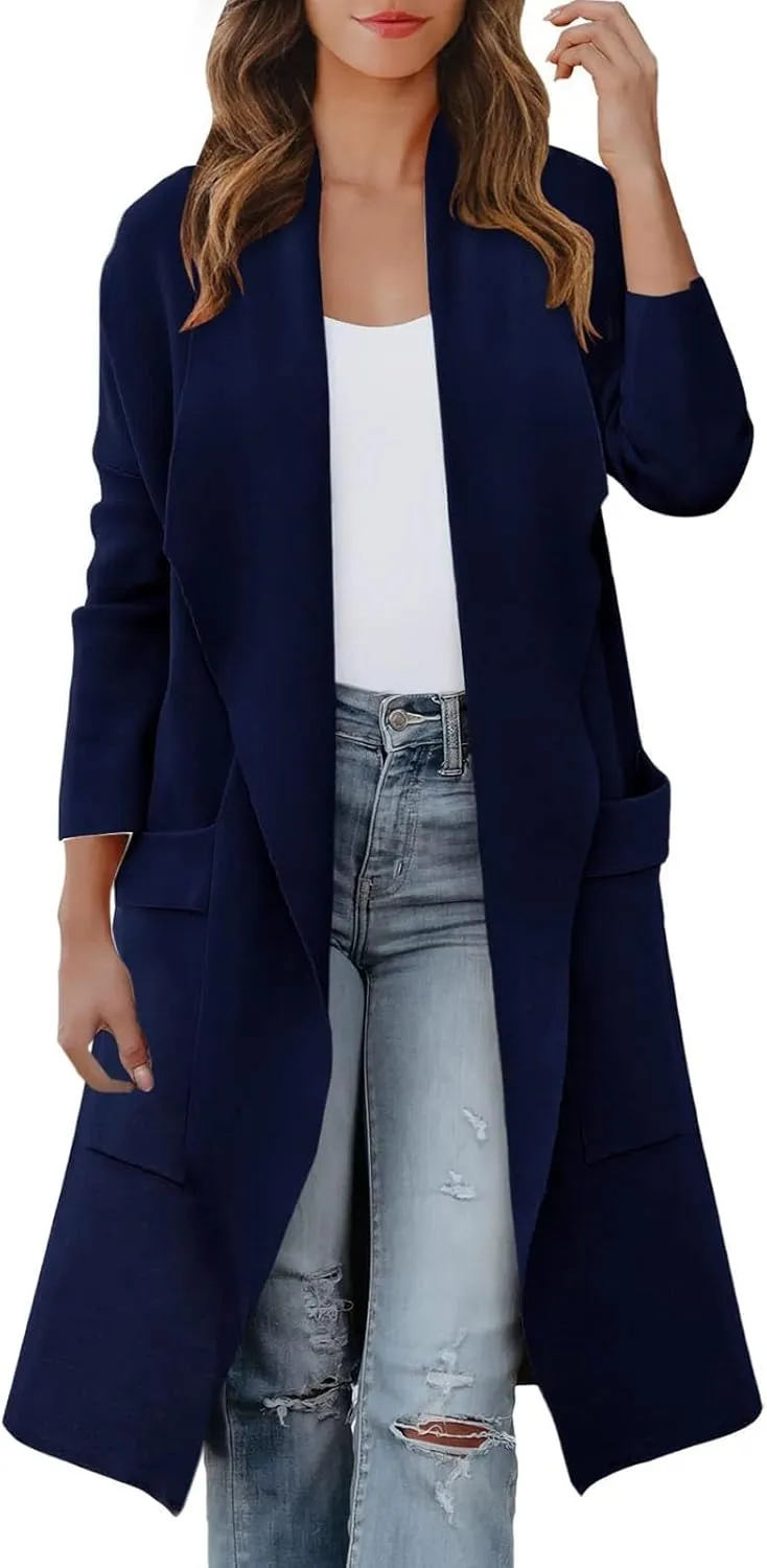 LCMTWX Winter Coat Women Long Suit Collar Printed Pocket Jacket Womens Winter Coats Trench Coat Women Coats for Women