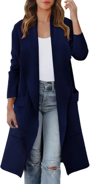 LCMTWX Winter Coat Women Long Suit Collar Printed Pocket Jacket Womens Winter Coats Trench Coat Women Coats for Women