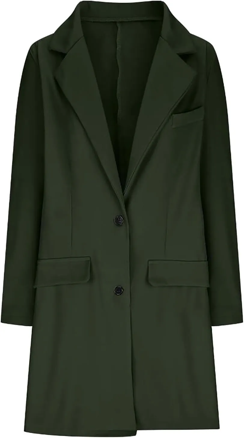 LCMTWX Winter Coats for Women Winter Office Sleeveless Button Woolen Jacket Coat Long Coats for Women Dressy Winter Coat