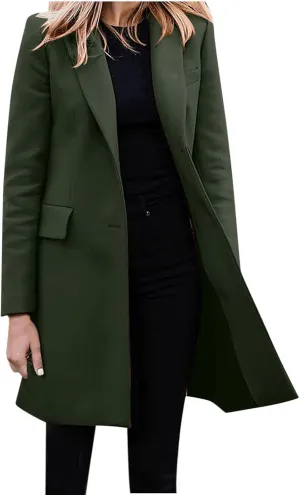 LCMTWX Winter Coats for Women Winter Office Sleeveless Button Woolen Jacket Coat Long Coats for Women Dressy Winter Coat