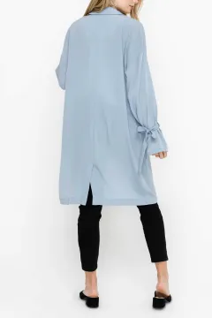 Light Blue Duster For Women