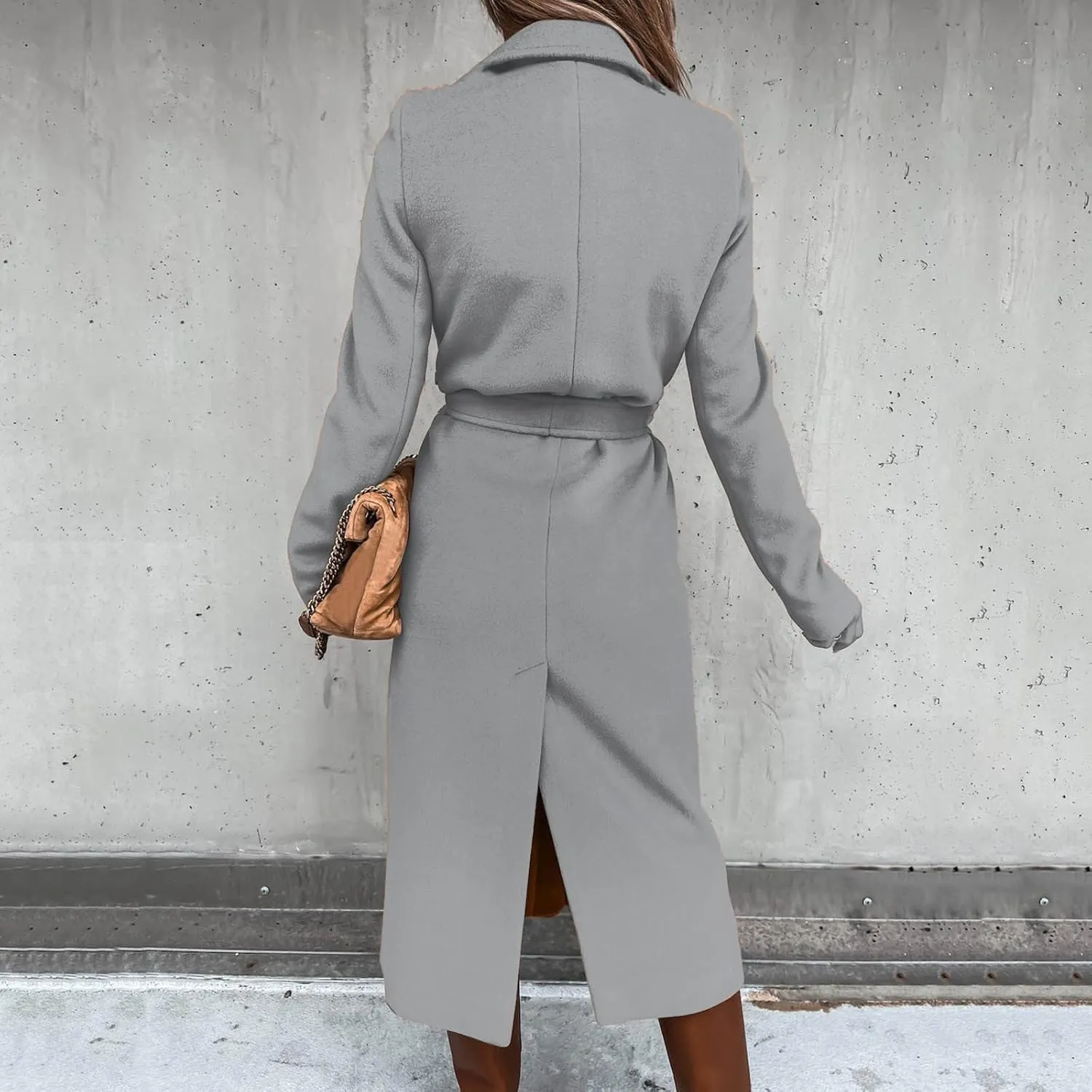 Lightweight Trench Coat Women Jacket Loose Fitting Warm Winter Outwear Fashion Lapel Jacket Coats Short Trench Coat