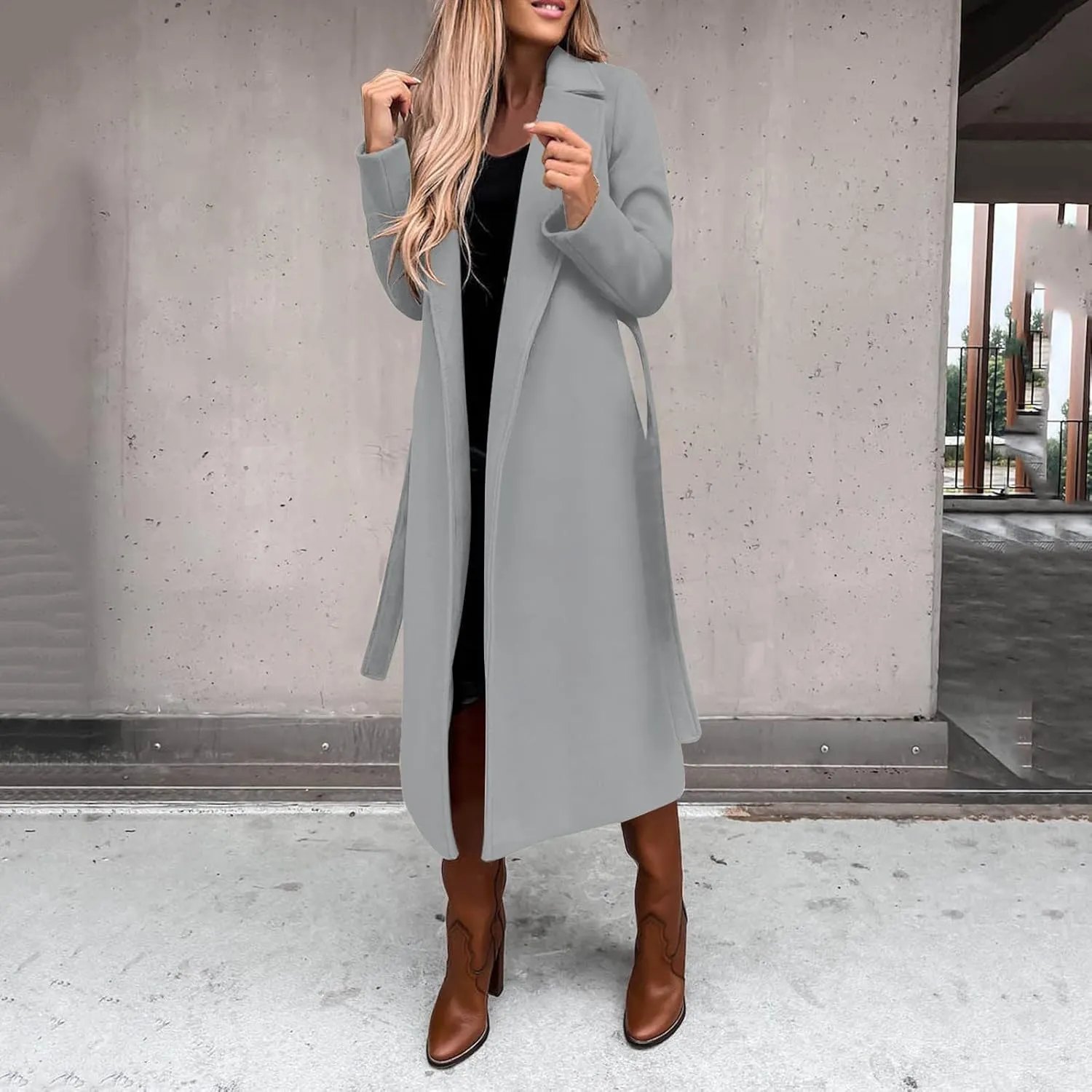 Lightweight Trench Coat Women Jacket Loose Fitting Warm Winter Outwear Fashion Lapel Jacket Coats Short Trench Coat