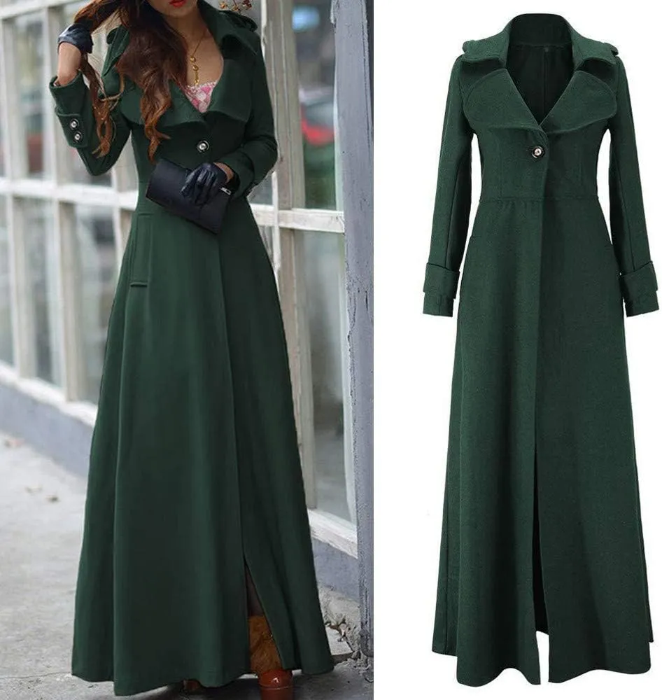 Long Winter Wool Coat for Women Solid Pocket Cardigan Button Top Sweater Knit Hooded Coat Winter Casual Notch Lapel