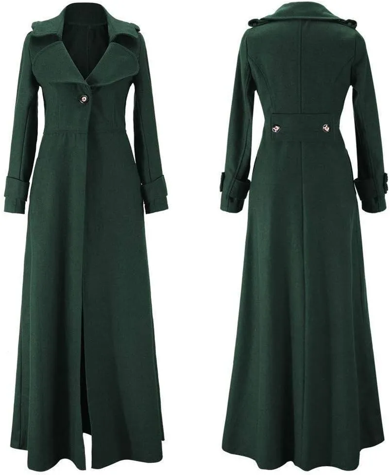 Long Winter Wool Coat for Women Solid Pocket Cardigan Button Top Sweater Knit Hooded Coat Winter Casual Notch Lapel
