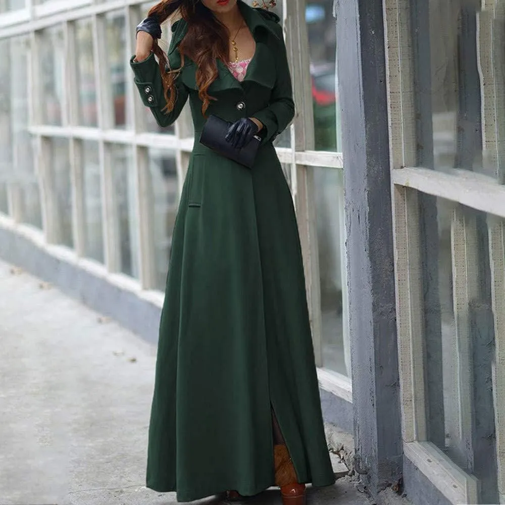 Long Winter Wool Coat for Women Solid Pocket Cardigan Button Top Sweater Knit Hooded Coat Winter Casual Notch Lapel