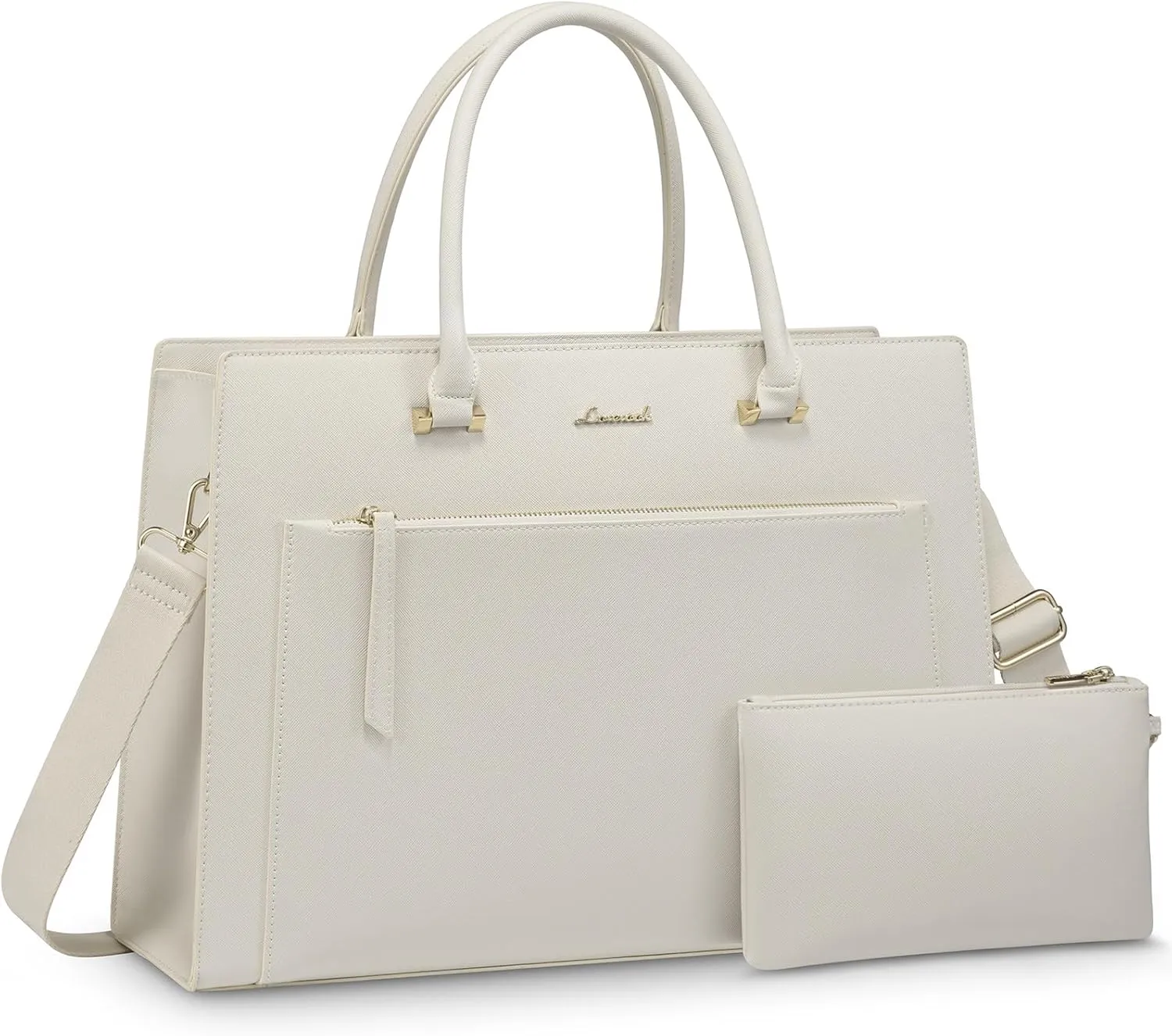 LOVEVOOK Laptop Bag for Women 15.6 Inch Tote Work Bag Leather Computer Briefcase Waterproof Business Teacher Office Handbag