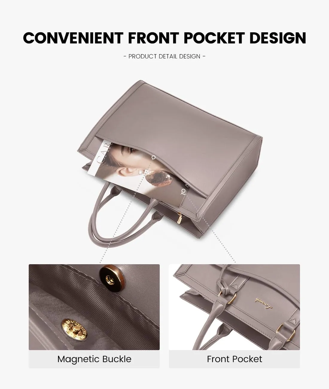 LOVEVOOK Laptop Tote Bag for Women, Office Work Bag Briefcase fit for 15.6 inch Laptop, Large Capacity Teacher Bag Handbag