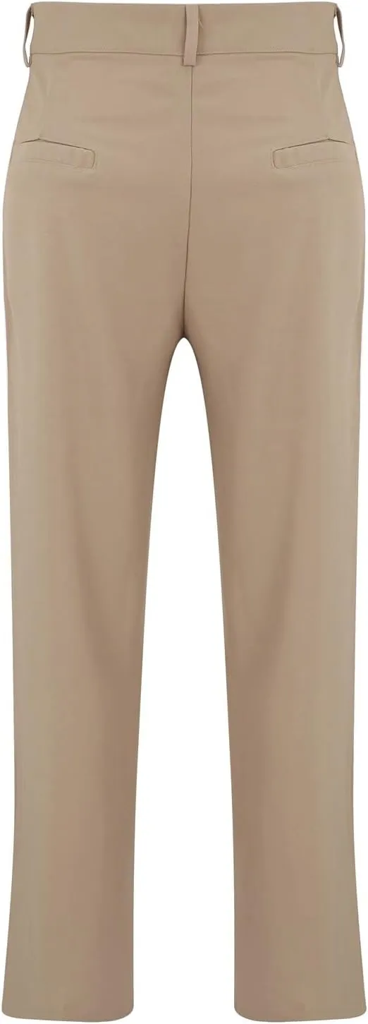 Men's Business Dress Suit Pants Baggy Pleated Front Trousers Plain Fashion Outdoor Straight Wide Leg Slacks