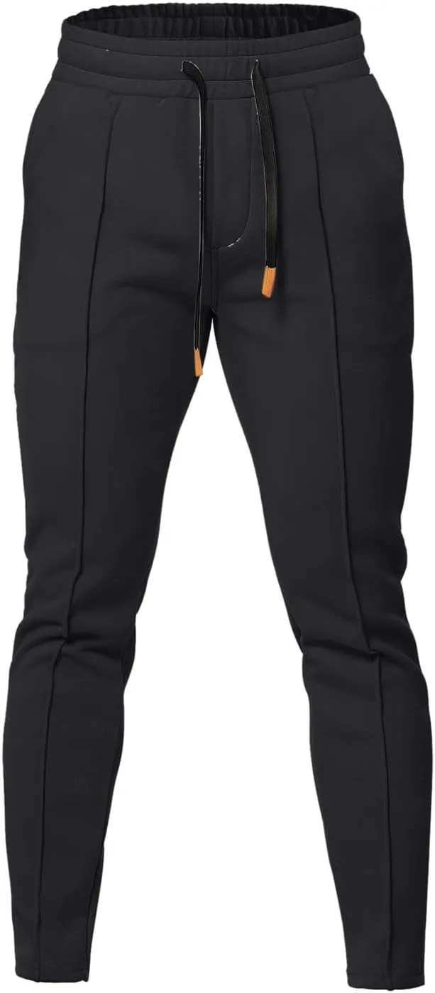 Mens Cargo Sweatpants Big Tall Casual Joggers Pants Drawstring Fitness Track Athletic Solid Trousers Multi Pockets