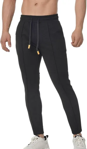 Mens Cargo Sweatpants Big Tall Casual Joggers Pants Drawstring Fitness Track Athletic Solid Trousers Multi Pockets