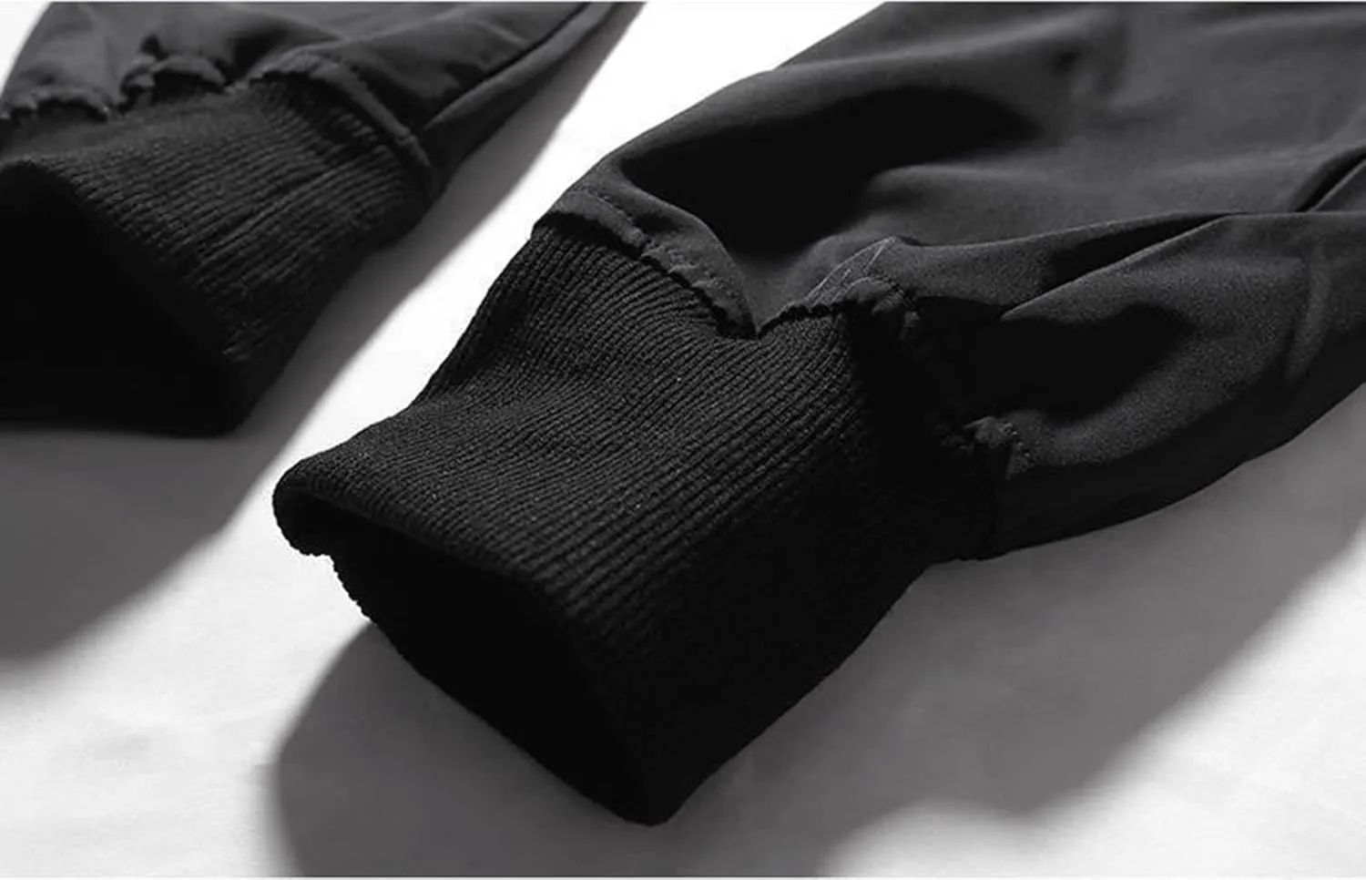 Men's Casual Cargo Pants, Elastic Waist Drawstring Athletic Techwear Joggers Tapered Pants with Flap Pockets