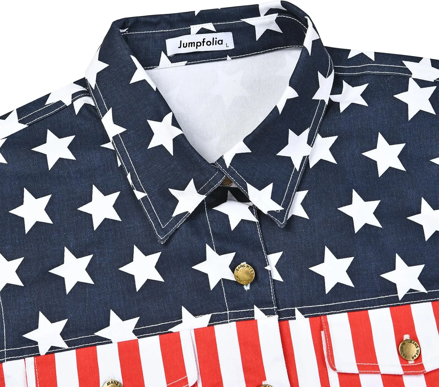 Men's Denim Loose Fit Biker Vest Sleeveless Jacket Summer Retro Lapel American Flag Jean Jacket Shirt