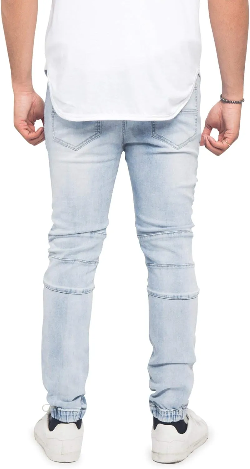 Men's Drop Crotch Joggers Denim Jean Pants