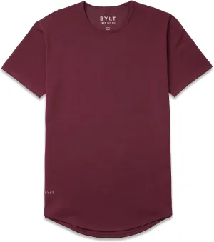 Mens Drop-Cut Men's T Shirt, Plain Tshirts for Men, Drop Cut Basic Crewneck Tee, Wrinkle Resistant, Stretch Fit