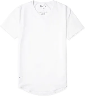 Men's Drop-Cut V-Neck  Plain Tshirts for Men  Soft Polyester, Cotton, Spandex  Moisture Wicking, Wrinkle Resistant