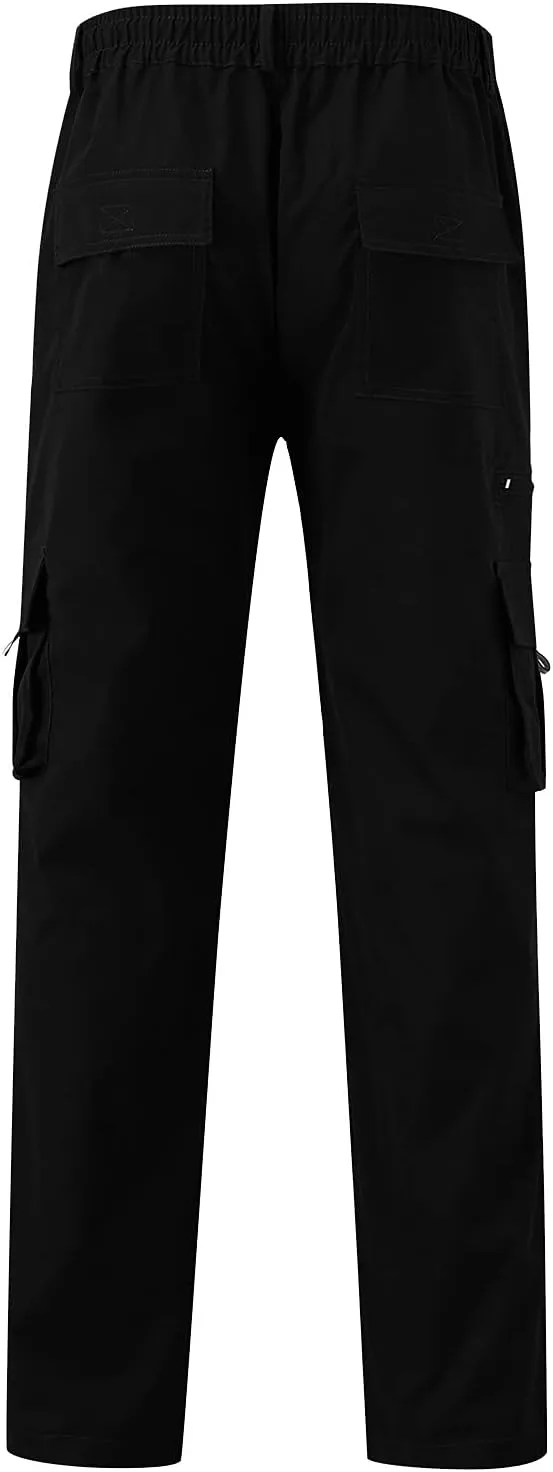 Men's Hiking Pants Lightweight Tactical Joggers Running Golf Trousers Loose Fit Summer Outdoor Work Pants