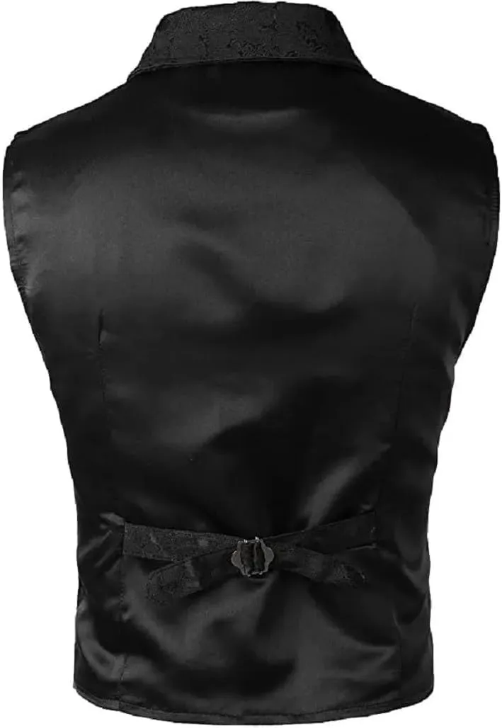 Mens Victorian Suit Vest Steampunk Gothic Waistcoat/USA