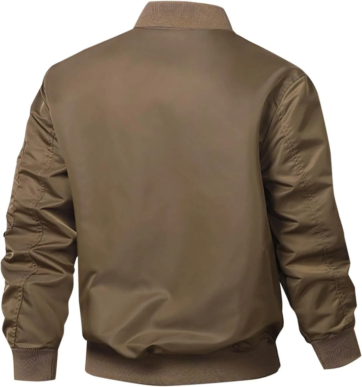 Mens Winter Coats Padded Bomber Jackets Warm Down Parkas Trendy Zip Up Jacket Thermal Cotton Overcoats with Pockets