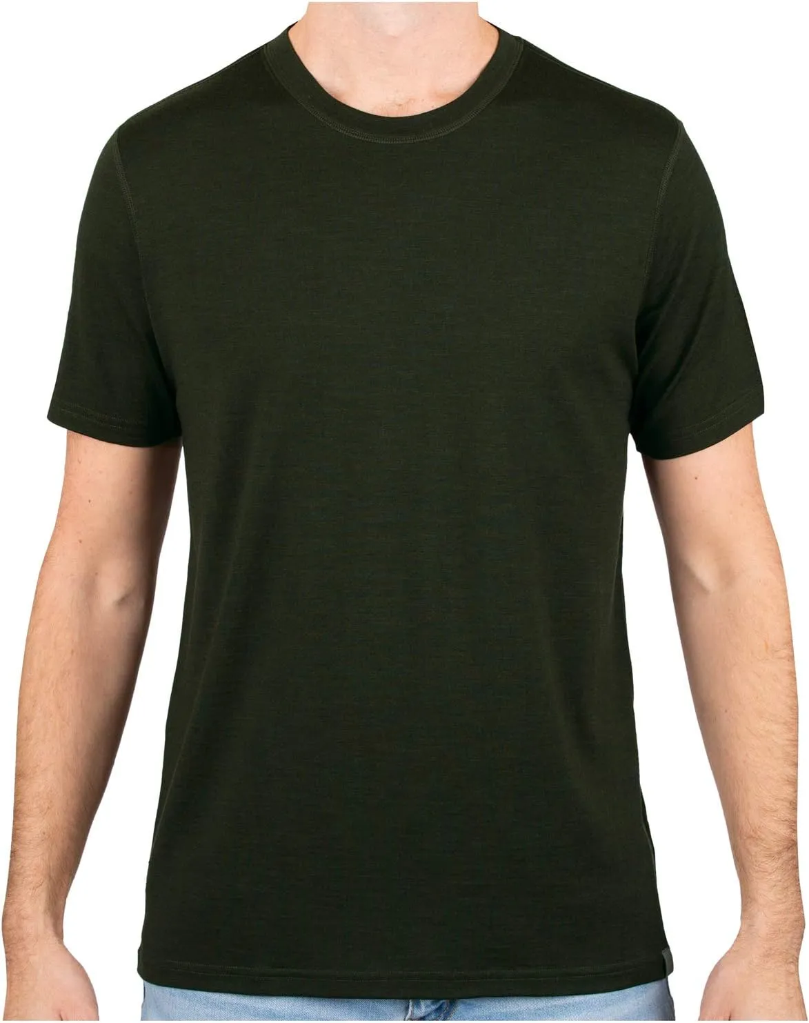 MERIWOOL Mens Merino Wool Short Sleeve T Shirt Lightweight Base Layer