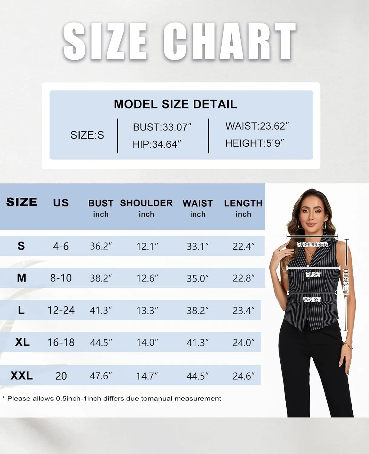 MINTLIMIT Waistcoat Vest for Women Fully Lined Button Down V Neck Formal Dressy Suit Vests with Pockets