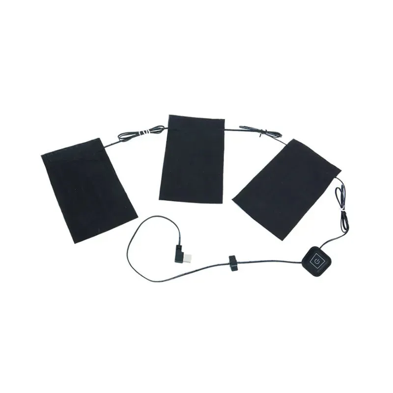 Mountaineering USB Charged Clothing Heating Pad Electric Heating Sheet With 3 Gear Adjustable Temperature For Vest Jacket