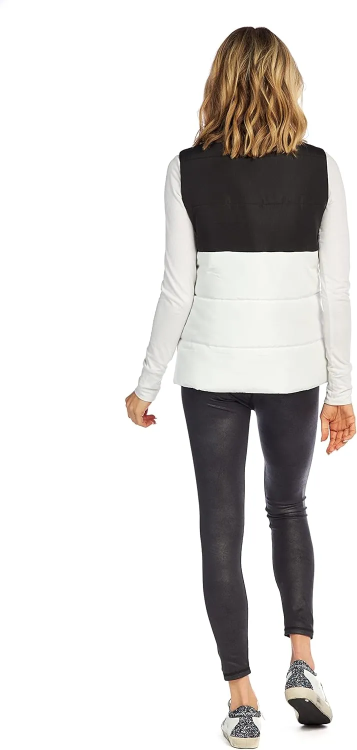 Mud Pie Gage Colorblock Womens Puffer Vest