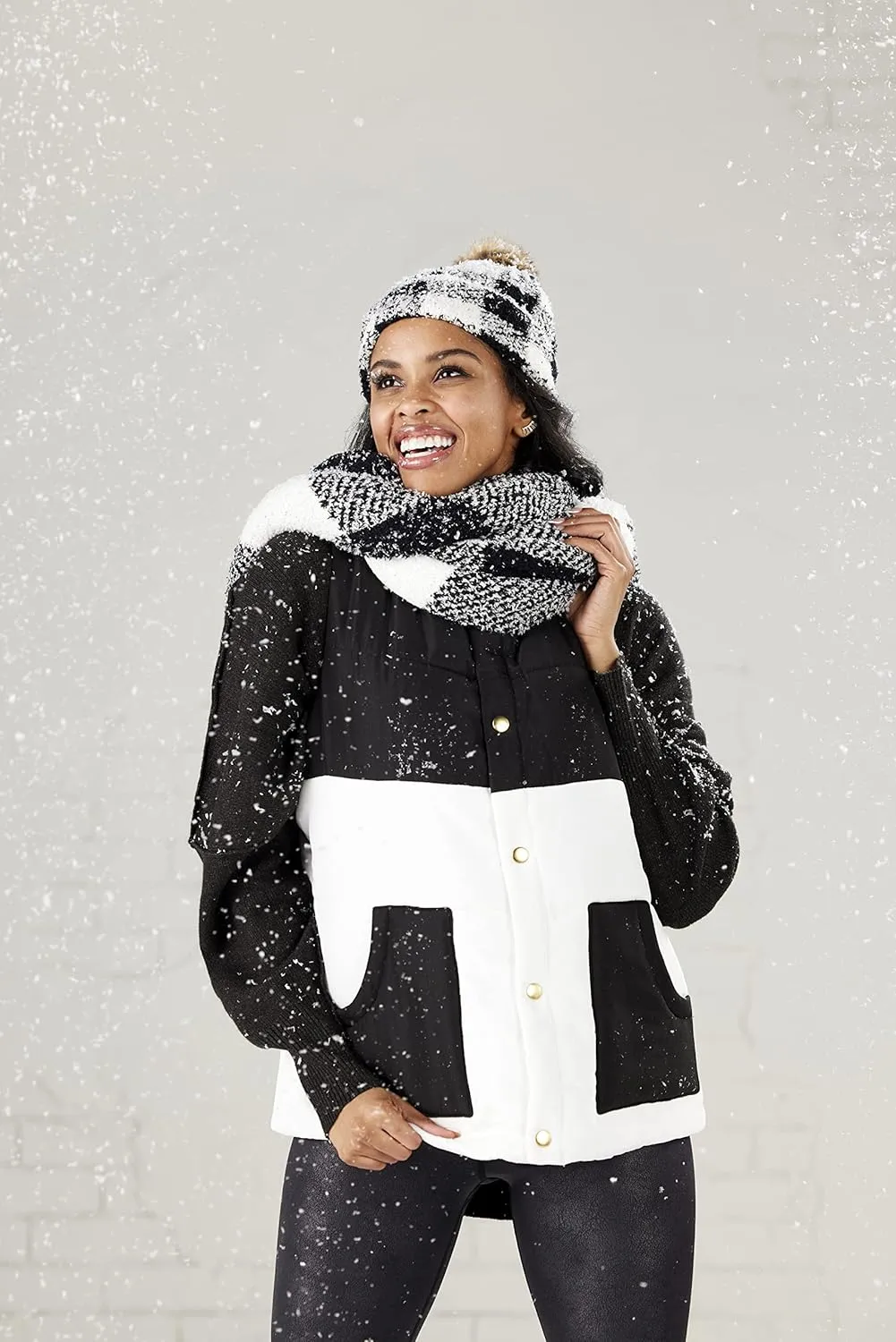 Mud Pie Gage Colorblock Womens Puffer Vest