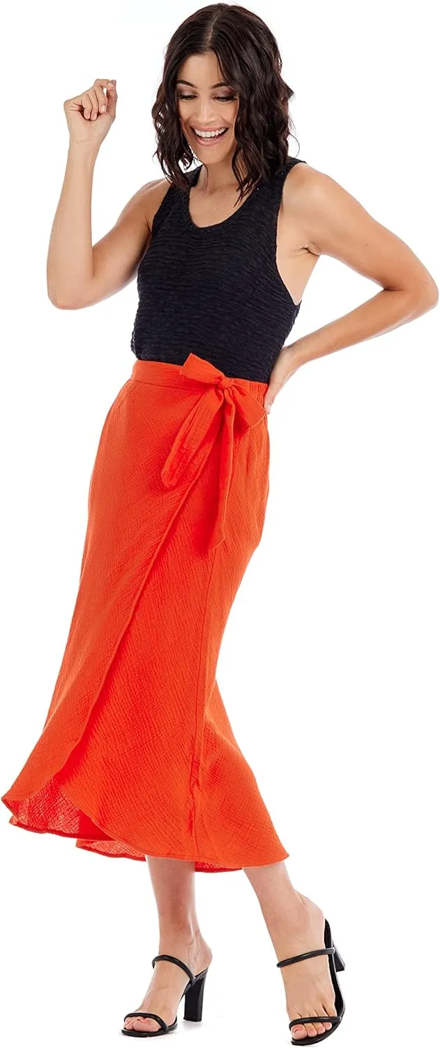 Mud Pie Women's Mallie Wrap Skirt